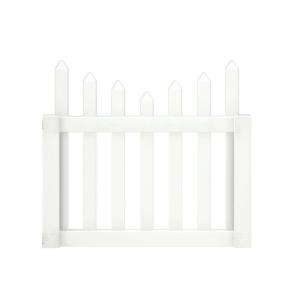  Scalloped Spaced Picket Fence Gate 118679 