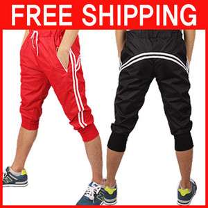   CASUAL JERSEY SHORTS Athletic 3/4 PANTS Gym Workout SWEAT SUIT BAGGY