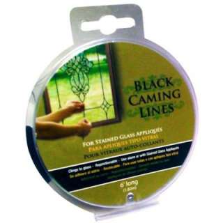 Brewster Black Caming Line for Stain Glass 2 packs 6 Ft. Long T89527 