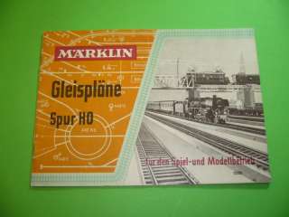 201K01 Heft MÄRKLIN Gleispläne Spur H0 1957 Gleisplanheft 0320 Track 