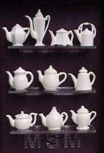 12 Scale, 10 pc Resin Cast Teapot Set #2 by Lori Ann Potts  