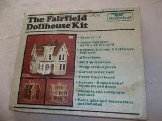   DOLLHOUSE KIT #8015 FAIRFIELD COMPLETE W/ INSTRUCTIONS 1/2  SCALE