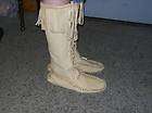 leather elkskin boot moccasins mountain men size 12  
