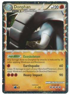 card donphan prime number 107 123 type stage 1 pokemon set heartgold 