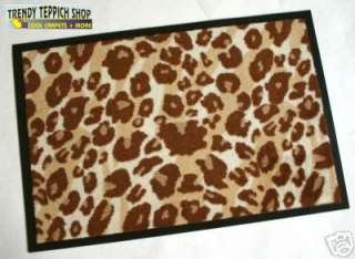 Animal Teppich Matte DEKO Leopard Skin 70x100 waschbar  
