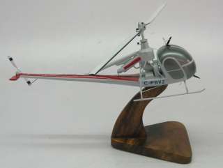 Hiller UH 12 E Raven Helicopter Wood Model Replica XXL Planeshowcase 