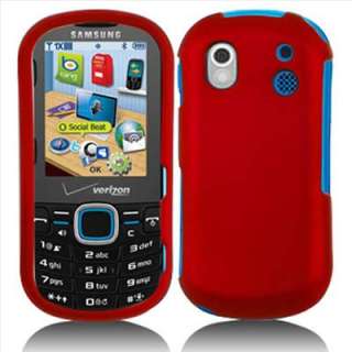 Red Rubber Hard Case Cover Samsung Intensity II 2 U460  