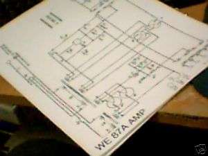 Western Electric 87A amplifier SCHEMATIC  