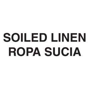 Rubbermaid Commercial Products English / Spanish Decal (Soiled Linen 