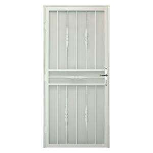   Door with Expanded Screen & Nickel Hardware SDR060036L1106 at The Home