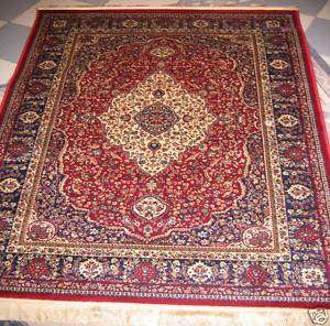 160x230 Kashmir Teppich Seide Perser Orient Spiegel Rot  