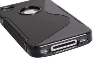 Schwarz Silikon Bumper Schutzhülle Für IPhone 4S 4G 4 Hülle Tasche 