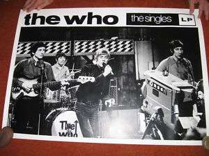 BRITISH POSTER The Who THE SINGLES  EARLY  NICE   