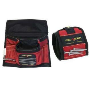 MagnoGrip 2 Pack Magnetic Tool Pouch and Magnetic Wristband Set 002 
