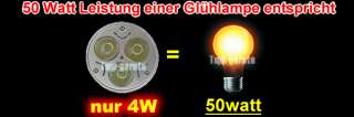 4x 3 Helle High Power LED GU10 kaltweiss Lampe Spot 3W  