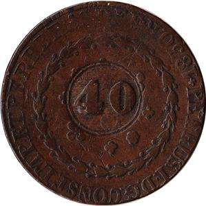   supersized image mint year nd 1835 host date 1830 denomination 40 reis