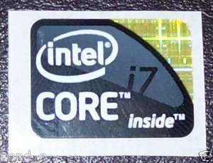 New Original Intel Core i7 (Black) Case Sticker / Badge / Logo  