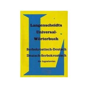 Langenscheidts Universal Wörterbuch Serbokroatisch Deutsch Deutsch 