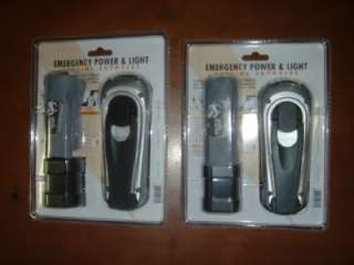 EMERGENCY POWER LIGHT CELL PHONE CHARGER ~2~FOR~1~SALE~  