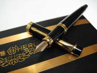 Luxurious Black & Golden Hero Fountain Pen Hero 780 – gold 10k nib