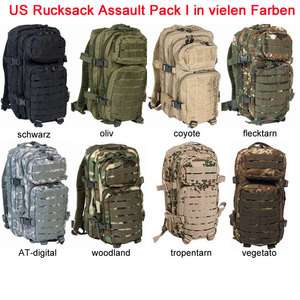 US RUCKSACK ASSAULT PACK SMALL Armeerucksack 13 Farben Daypack Outdoor 
