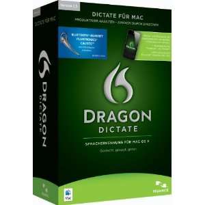 Dragon Dictate Wireless 2.5 Mac deutsch  Software