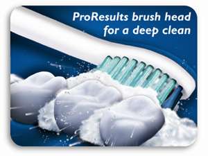 New ProResults brush heads have increased coverage for more plaque 