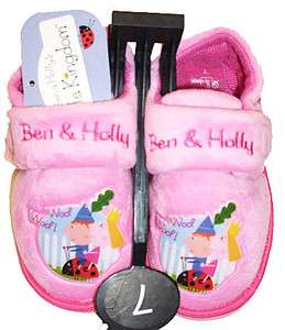   NEW LITTLE KINGDOM Ben & Holly SLIPPERS Pink Sizes 4 5 6 7 8 9 or 10