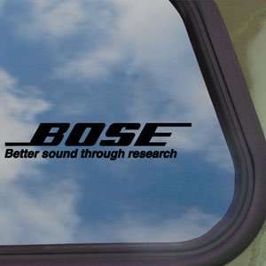  Bose Black Decal Bose Research Car Truck Window Sticker 