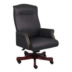   Executive High Back Black Caressoft Office Chair: Office Products