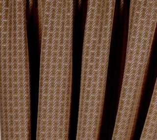 PAIR Chocolate Brown Lined Jacquard Curtains in 4 Sizes  