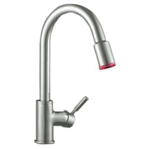  Collection Single Handle Kitchen Faucet with Pull Out Spray and LED 