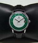 60 s omega seamaster twotone green white dial date auto