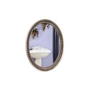  Zenith 32x25 Pewter Oval Wall Mirror