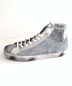   sneakers uomo grigio ghiaccio sporche camoscio ice grey shoes 42