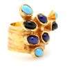   Yves Saint Laurent   ARTY GOLD PLATED RING WITH GLASS 
