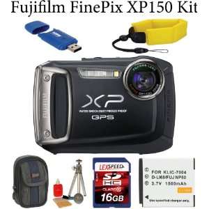  Fujifilm FinePix XP150 Waterproof Digital Camera (Black 