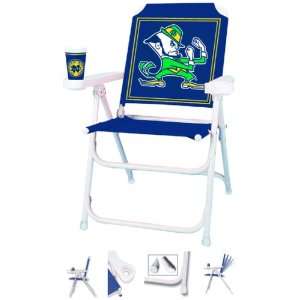 Marketing Notre Dame Leprechaun Folding Tailgate Chair 