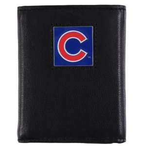   Cubs Mens MLB Genuine Leather Tri fold Wallet