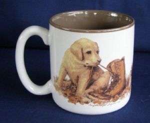 Potpourri Press Lab Pups 12 Ounce Coffee Cup Mug Look  