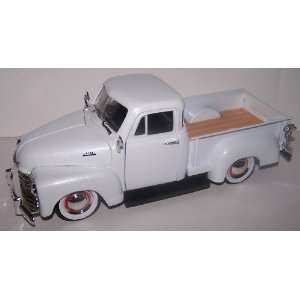   Scale Diecast Dub City 1953 Chevy Pickup in Color White: Toys & Games