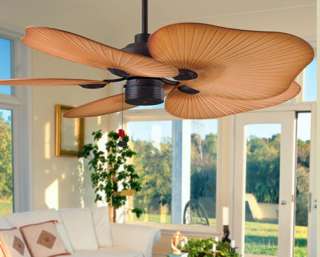 NEW 52 Tropical Palm Style Indoor/Outdoor ceiling fan  