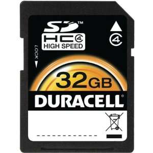    Duracell   Flash memory card   32 GB   Class 4   SDHC Electronics