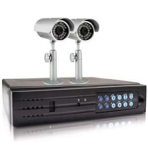   Channel MJPEG DVR Kit With 2 Outdoor Cameras 320Gb Built In Remote