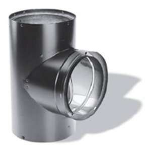  293906 Duravent 6 Inch Tee Double Wall Black Stovepipe: Home & Kitchen