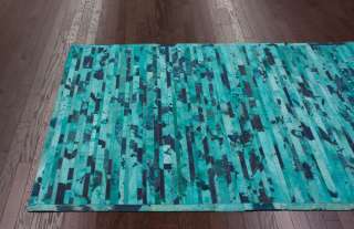 Contemporary Chevron Area Rug 5 x 8 Turquoise Premium Carpet  