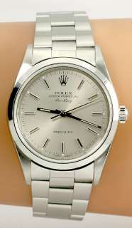   this is a 100 % guaranteed authentic rolex air king watch with a 34 mm