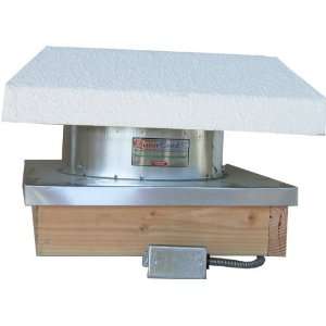  Flat Roof Mount Exhaust Fan With Curb, Moves 2245 CFM 