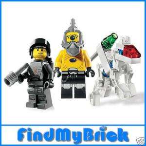 Lego Alien Snake Space Police & K 9 Bot Minifiugres NEW  