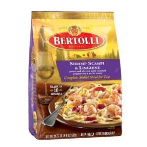 Bertolli Shrimp Scampi & Linguini with Roasted Peppers, Skillet Meals 